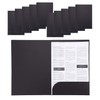 10Pcs A4 Kraft Paper Black File Folder Business Report Presentation