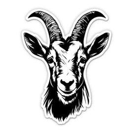 Goat Vinyl Sticker - Car Window Bumper Laptop - 5"