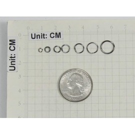 ALLinONE Mixed 7 Sizes Open Jump Rings Kit Jewelry Findings for DIY Craft Jewelry Making Repair (Gun Black)