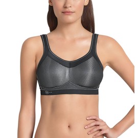 ANITA Women's Non-Wired Seamless Sports Bra 5529 Black 34 C