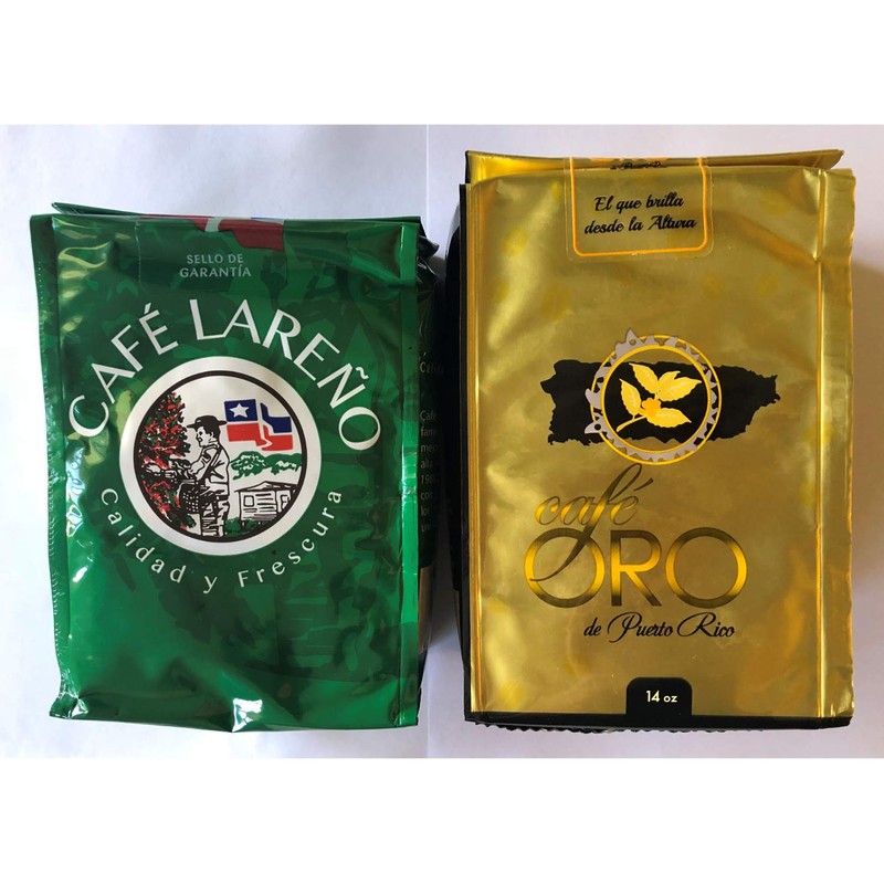 Lareno and Oro Coffee Bundle from Puerto Rico 8 Ounces