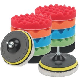 ZEONHAK 16 PCS 6 Inch Car Polishing Pads, 150mm Compound Buffing Sponge Pads for Drill, Car Polisher