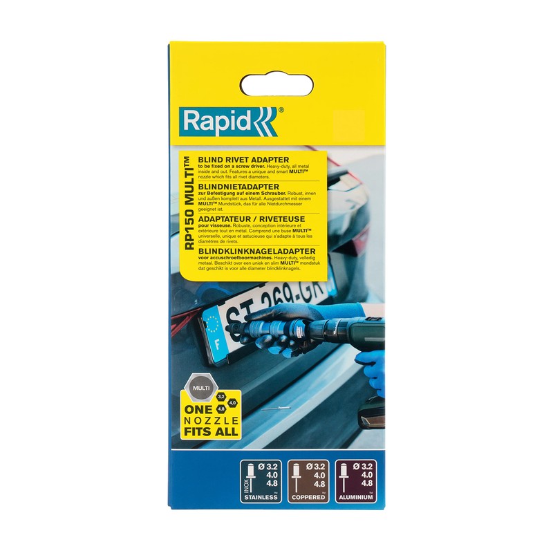 Rapid Riveter RP150, Rivet Attachment for Cordless Screwdriver or Drill,