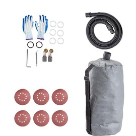 VEVOR Drywall Sander 850W, Variable Speed 800-1750 RPM, Foldable Sheetrock Sander with Telescope Handle, LED Strip Light, Vacuum Bag & Gloves Heavy Duty Power Tools:_Red - 850W with LED Lights