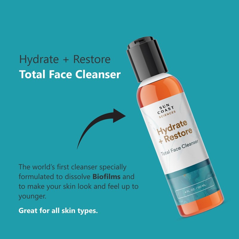 SUN COAST SCIENCES - Hydrate + Restore Total Face Cleanser,