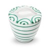 GMUNDNER KERAMIK Manufaktur 0100DZGO09 Grüngeflammt Gourmet Sugar Bowl Diameter 9