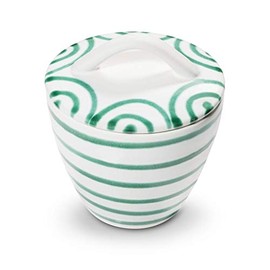 GMUNDNER KERAMIK Manufaktur 0100DZGO09 Grüngeflammt Gourmet Sugar Bowl Diameter 9 cm