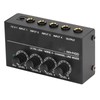 4 Channel Mixer Black Ultra Low Noise 4 Channel Compact