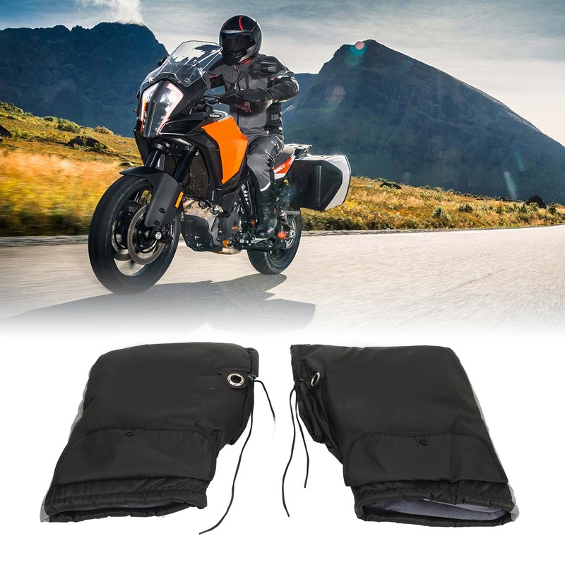 1 Pair Motorcycle Handlebar Gloves Waterproof Windproof Winter Hand Protector