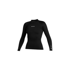 Mystic Watersports - Surf KiteSurf & Windsurfing Womens Lunar 2mm Long Sleeve Wetsuit Top - Black - UV Sun Protection