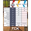 TCK Performance Baseball/Softball Socks (Hot Pink/White/Black, Large)
