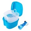 Denture Box Cleaning Set with Denture Brush, Denture Box Prosthesis