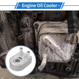 VekAuto 1 Pc Engine Oil Cooler for Ford Fiesta 2012-2022,for Ford Focus 2012-2020 Aluminum Alloy Transmission Oil Cooler Trans Cooler with O-ring Seals