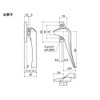 中西産業 開窓 カムラッチハンドル R DC-660R