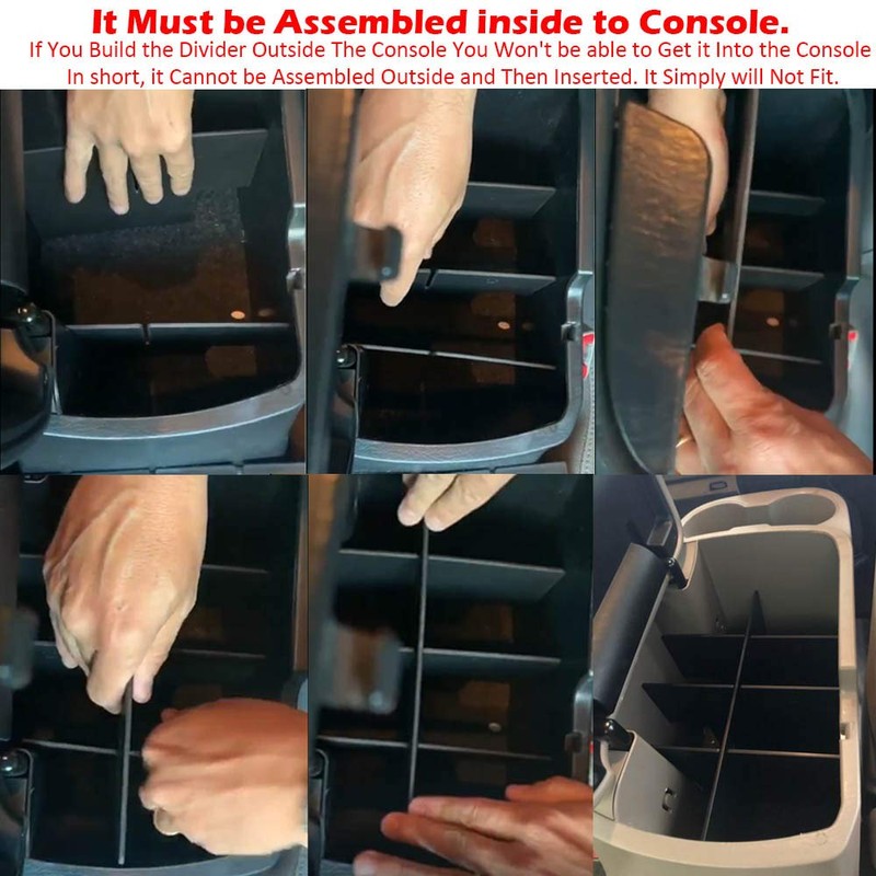 EDBETOS Center Console Organizer Insert Dividers Compatible with Toyota Tacoma