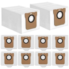 Aymthgt 10 Pack Dust Bags Replacement for Dreame L10s Ultra, L10 Ultra, L20 Ultra for Xiaomi X10+ Robot Vacuum, 3L Large Capacity Auto-Seal Replacement Accessory Parts