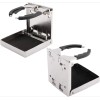 Amarine Made 2X Stainless Steel Adjustable Folding Cup Drink Holder