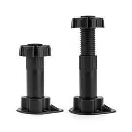 QWORK® 20 Pieces Furniture Feet Leveling Feet Adjustable, kitchen cabinet legs, Extended Range: 100-120mm