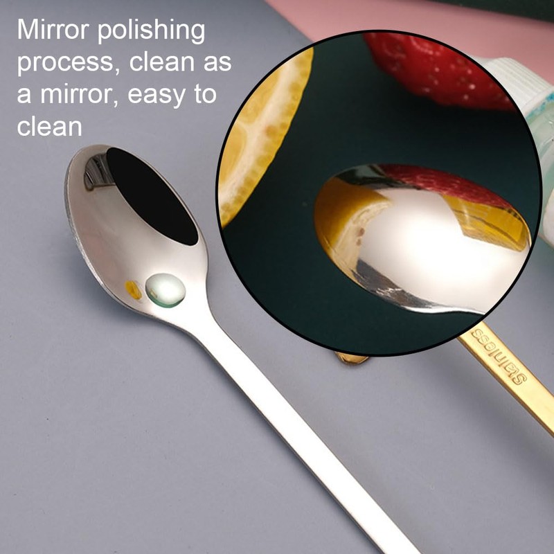 HawZeerLy 6 Pcs Cat Spoon Coffee Tea Spoon Cat Dessert