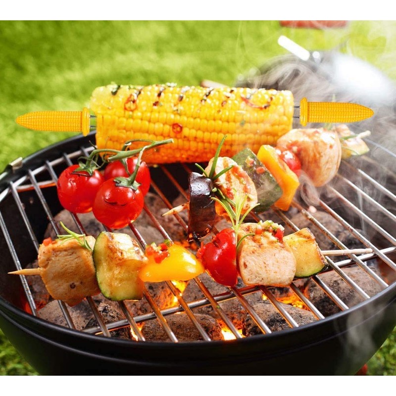 GBSTORE 10 Pcs Corn Holders Stainless Steel Corn on The