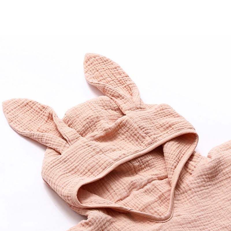 Baby Hooded Towel Pure Cotton 4 Layers Water Absorbent Wearable