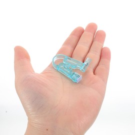 Healeved 2 Stück Ohr-Piercing-Kits ohne Ohrwerkzeug, Ohrlochmaschine für Ohrlöcher, Ausrüstung zum Durchstechen von Kunststoff, Blau