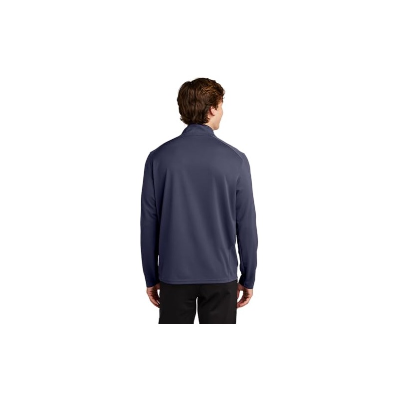 SPORT-TEK Sport-Wick Textured 1/4-Zip Pullover ST860, True Navy, Large