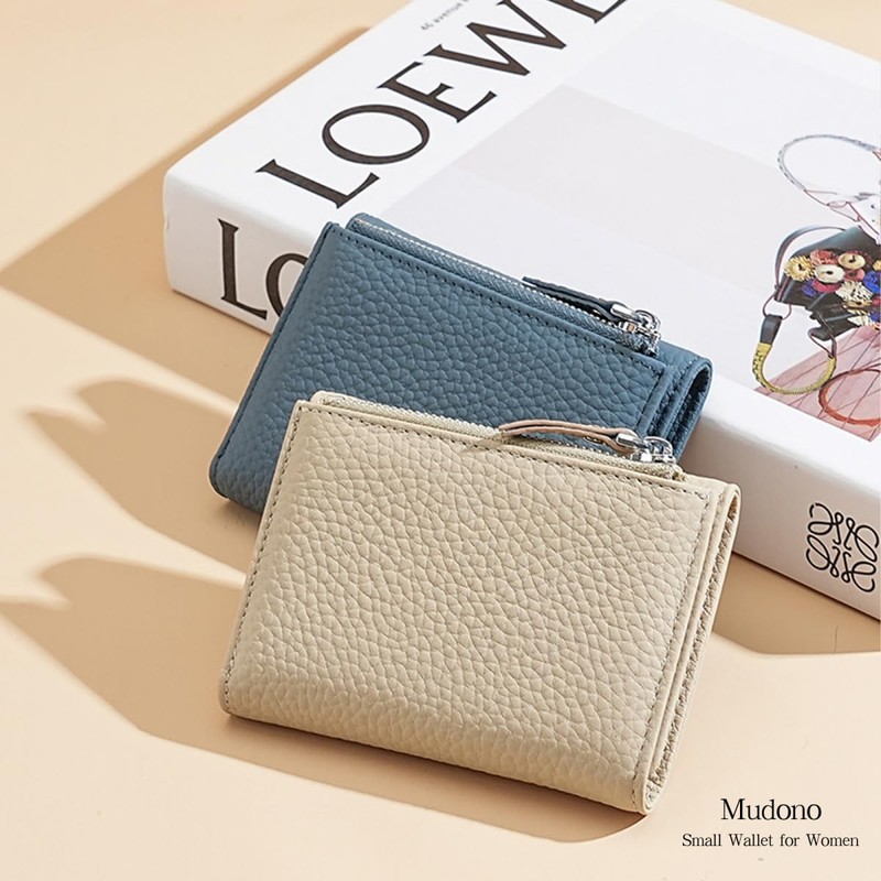 Mudono Women’s Wallet Small Genuine Leather Credit Card Holder RFID