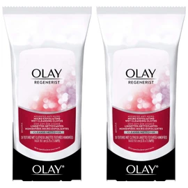 Olay Regenerist Micro-Exfoliating Wet Cleansing Cloths 30 Count (Pack of 2)