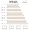 SANLEHAUSE Beige Table Runner, 40 x 300 cm, Linen Look,
