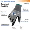 DEX FIT SSG513 Stainless Steel Cut Resistant Gloves, ANSI A5,