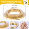 Hex Lock Nuts Brass Bulkhead Fitting 1/2 Inch Flange Hex