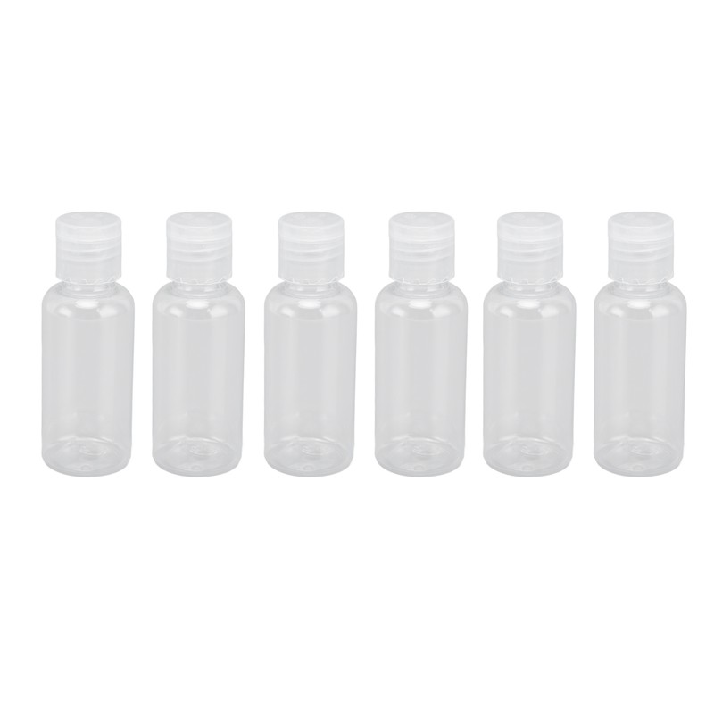 6pcs Camping Spice Containers Mini Portable Transparent Spice Jar Kit