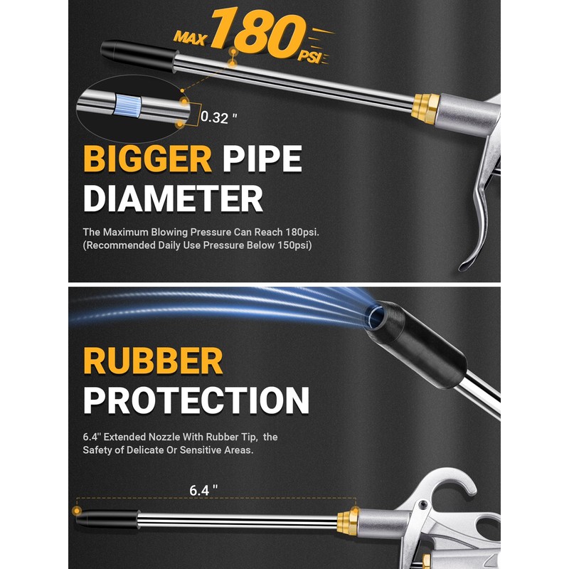 Heavy Duty Air Blow Gun Air Nozzle Blow Gun, Air