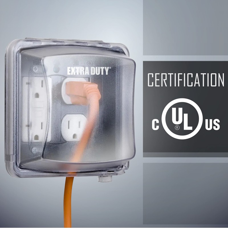 TayMac MM2420C Nonmetallic Extra Duty Weatherproof in-Use Electrical Outlet Cover