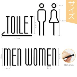 Sitengle Picto Sign Door Sign Toilet Sign Acrylic 3D Toilet Sign Plate Toilet Sign Sign Toilet Sign Sign Bathroom Fitting Room Wheelchair Baby Room Nameplate Room Sign Office Restaurant Cafe Shop