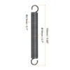 sourcing map Extension Spring - 2.5mm Wire Dia, 18mm OD,