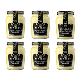 Maille Mustard, Dijon Originale No Added Sulfites, 7.5 oz, 6 Count (Packaging may vary)