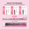 PANA 3D Kolinsky Nail Art Brush - Pink Glitter Handle,