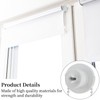 White 32mm Metal Roller Blind Mounting Brackets with Beaded Chain