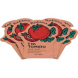 TONYMOLY - Mascarilla Facial Con Extracto De Tomate I´m Real 5pzas.