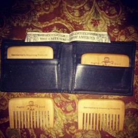 Pugilist Brand The Gentleman's Compact Wooden Beard Comb by Pugilist Brand