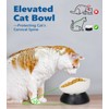 Raised Cat Bowls Whisker Friendly Melamine Elevated Cat Food Bowl
