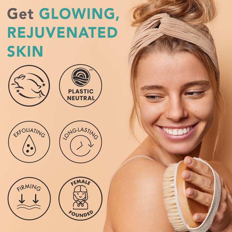 BEAUTY BY EARTH Dry Brushing Body Brush for Lymphatic Drainage