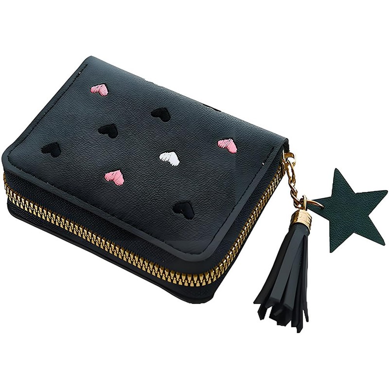 SwirlColor Children's Cute Wallet with Card Holder PU Leather Mini