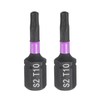 sourcing map 2pcs TT10 Torx Screwdriver Bit 1/4" Hex Shank