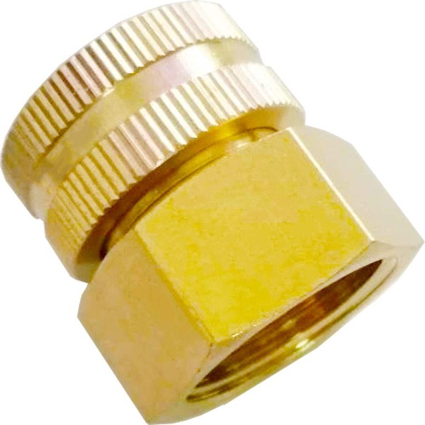 YOUHO Garden Hose Adapter 1" NTP Female x 3/4" GHT(F)