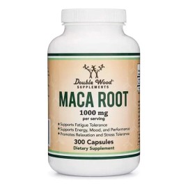 Double Wood Raíz De Maca 1000 Mg 300 Cápsulas Sabor Sin Sabor