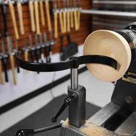 Hurricane Turning Tools, S-Curved Tool Rest For Wood Lathe with 8.5" and 5.2" Diameter Curves, 1" Diameter Post, 7" Post Length