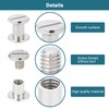 HSeaMall 100 Set Chicago Screws Binding Screws 5 Sizes Round